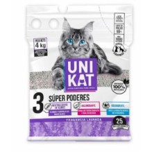 Uni Kat Arena sanitaria para gatos fragancia lavanda Bolsa X 4 kg