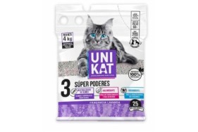 Uni Kat Arena sanitaria para gatos fragancia lavanda Bolsa X 4 kg