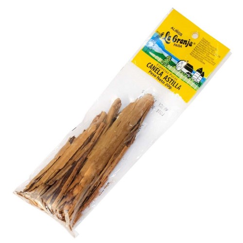 Canela en astilla La granja Paquete X 20 Gramos Canela en astilla La granja Paquete X 20 Gramos