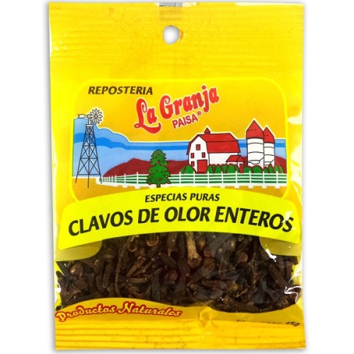 Clavos de olor enteros La granja Paquete X 15 Gramos 