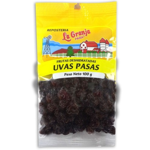 Uvas Pasas Deshidratadas la Granja Paquete X 100 Gramos Uvas Pasas Deshidratadas la Granja Paquete X 100 Gramos