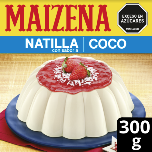 Maizena Mezcla para Natilla Sabor coco Caja X 300 Gramos 