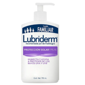 Lubriderm Crema UV FPS 15 Frasco X 750 ML + Válvulas