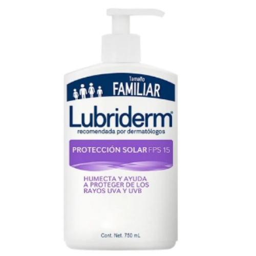 Lubriderm Crema UV FPS 15 Frasco X 750 ML + Válvulas