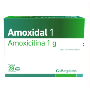 Amoxidal 1 Gramo Caja X 28 Tabletas 