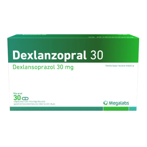 Dexlanzopral 30 Mg Caja X 30 Cápsulas 