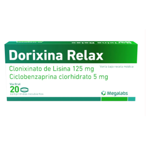 Dorixina Relax 125 Mg/ 5 Mg Caja X 20 Tabletas 