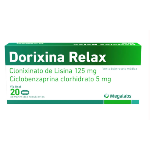 Dorixina Relax 125 Mg/ 5 Mg Caja X 20 Tabletas 