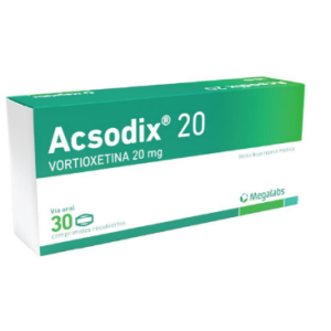 Acsodix 20 Vortioxetina 20 Mg 30 Comprimidos Recubiertos