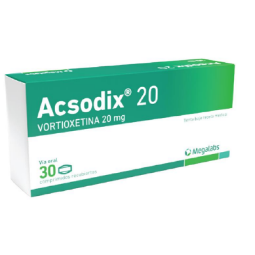 Acsodix 20 Vortioxetina 20 Mg 30 Comprimidos Recubiertos