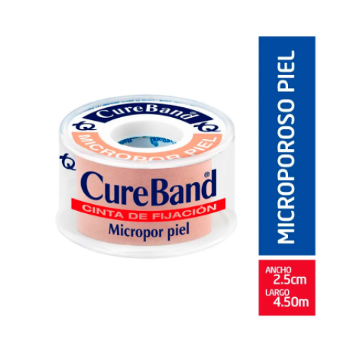 cureband microporoso piel 1" x 5 yd