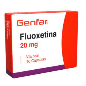 Fluoxetina 20 Mg Genfar Caja X 10 Cápsulas 