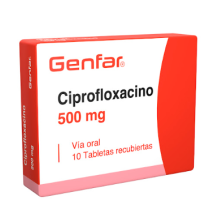 Ciprofloxacino 500 Mg Genfar Caja X 10 Tabletas 