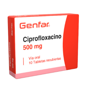 Ciprofloxacino 500 Mg Genfar Caja X 10 Tabletas 