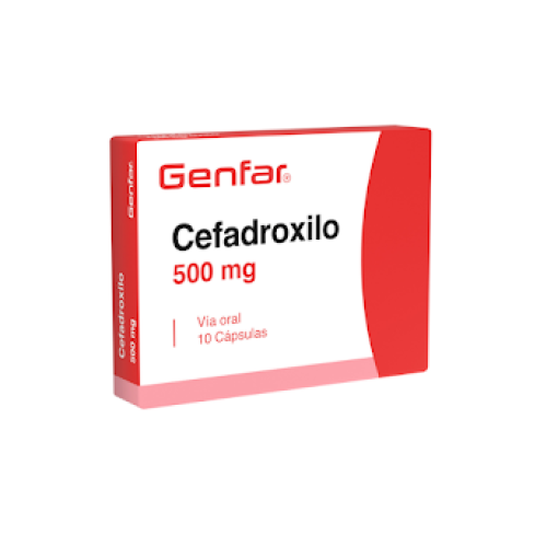 Cefadroxilo 500 Mg Genfar Caja X 10 Cápsulas 