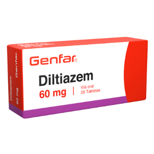 Diltiazem 60 Mg Genfar Caja X 20 Tabletas 