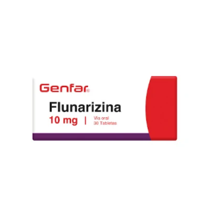 Flunarizina 10 Mg Genfar Caja X 30 Tabletas 