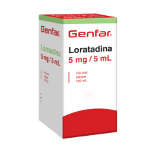 Loratadina 5 Mg/5 Ml Genfar Frasco X 100 Ml 