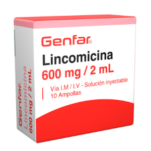Lincomicina 600 Mg Genfar Caja X 10 Ampollas