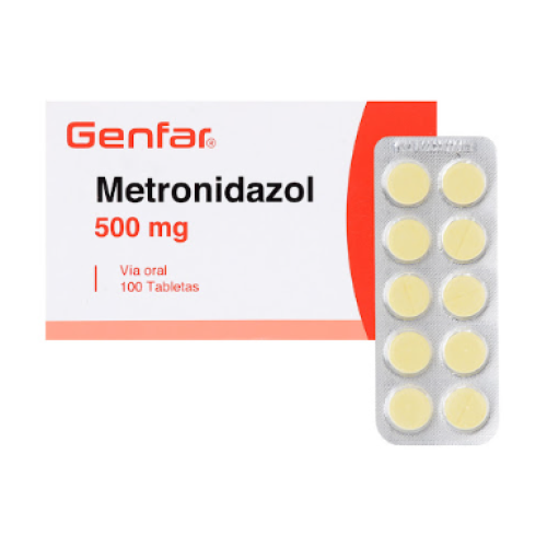Metronidazol  500 Mg Genfar Caja X 100 Tabletas 
