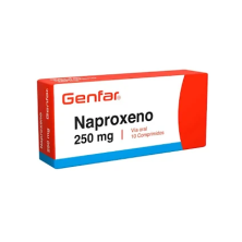 Naproxeno 250 Mg Genfar Caja X 10 Tabletas 
