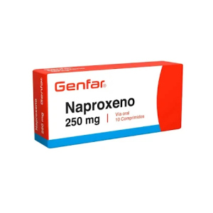 Naproxeno 250 Mg Genfar Caja X 10 Tabletas 