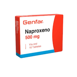 Naproxeno 500 Mg Genfar Caja X 10 Tabletas 