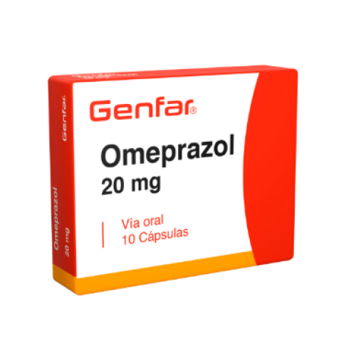 Omeprazol 20 Mg Genfar Caja X 10 Cápsulas Omeprazol 20 Mg Genfar Caja X 10 Cápsulas