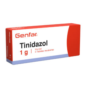 Tinidazol 1 Gramo Genfar Caja X 4 Tabletas Tinidazol 1 Gramo Genfar Caja X 4 Tabletas