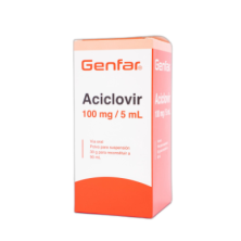 Aciclovir Polvo Para Suspensión 100Mg/5Ml Genfar Frasco X 90 Ml