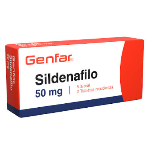 Sildenafilo 50 Mg Genfar Caja X 2 Tabletas