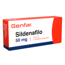 Sildenafilo 50 Mg Genfar Caja X 4 Tabletas