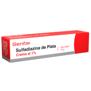 Sulfadiazina de Plata Crema al 1% Genfar Tubo X 15 Gramos Sulfadiazina de Plata Crema al 1% Genfar Tubo X 15 Gramos