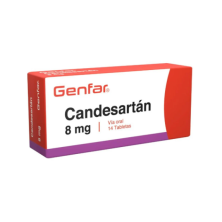 Candesartán 8 Mg Genfar Caja X 14 Tabletas 