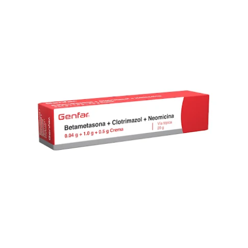 Betametasona + Clotrimazol + Neomicina Crema Genfar Tubo X 40 G Betametasona + Clotrimazol + Neomicina Crema Genfar Tubo X 40 G