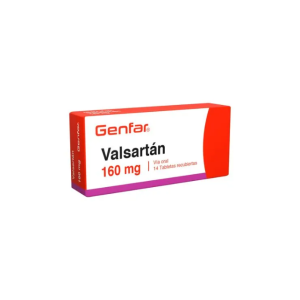 Valsartán 160 Mg Genfar Caja X 14 Tabletas 