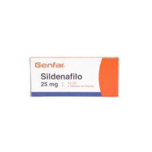 Sildenafil 25 Mg Genfar Caja X 4 Tabletas 