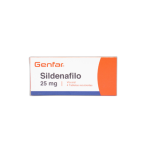 Sildenafil 25 Mg Genfar Caja X 4 Tabletas 