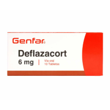 Deflazacort 6 Mg Genfar Caja X 10 Tabletas 