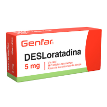 Desloratadina 5 Mg Genfar Caja X 10 Tabletas 