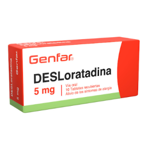 Desloratadina 5 Mg Genfar Caja X 10 Tabletas 