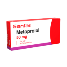 Metoprolol 50 Mg Genfar Caja X 30 Tabletas 