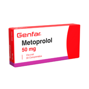 Metoprolol 50 Mg Genfar Caja X 30 Tabletas 