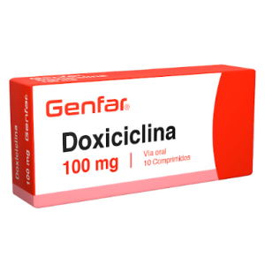 Doxiciclina 100 Mg Genfar Caja X 10 Tabletas 