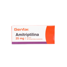 Amitriptilina 25 Mg Genfar Caja X 30 Tabletas 