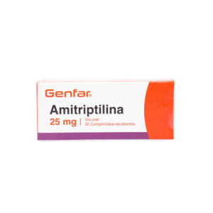Amitriptilina 25 Mg Genfar Caja X 30 Tabletas 