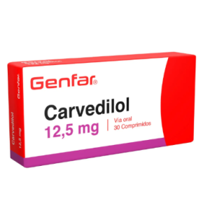 Carvedilol 12,5 Mg Genfar Caja X 30 Tabletas 