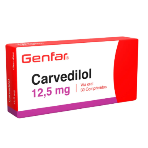 Carvedilol 12,5 Mg Genfar Caja X 30 Tabletas Carvedilol 12,5 Mg Genfar Caja X 30 Tabletas
