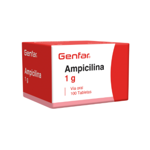 Ampicilina 1 Gramo Genfar Caja X 100 Cápsulas Ampicilina 1 Gramo Genfar Caja X 100 Cápsulas