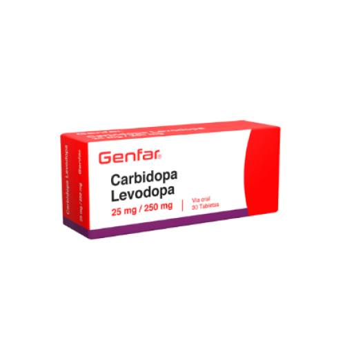 Carbidopa Levodopa 25Mg/250Mg X 30 Tabletas Carbidopa Levodopa 25Mg/250Mg X 30 Tabletas